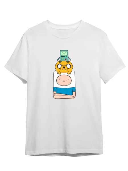 Футболка унисекс Каждому Своё Время приключений/Adventure Time MUAT19 белая XS