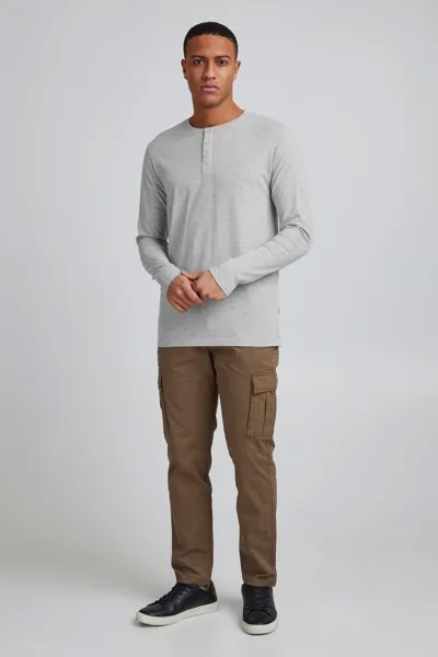 Лонгслив !SOLID Langarmshirt, серый