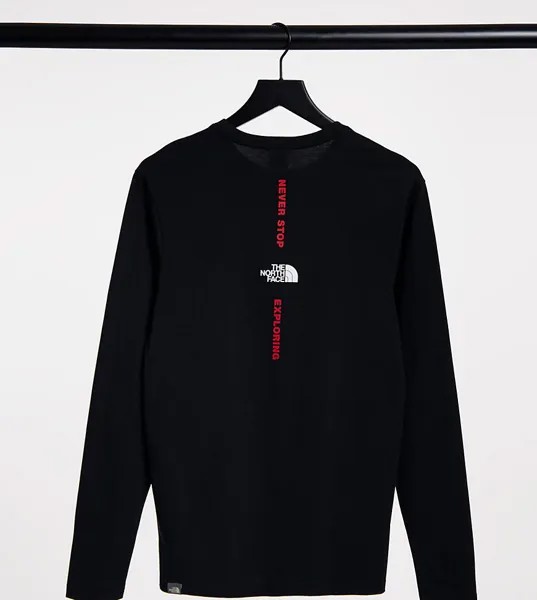 Черный лонгслив The North Face Vertical – эксклюзивно для ASOS