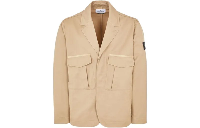 Деловой костюм мужской хаки Stone Island, хаки