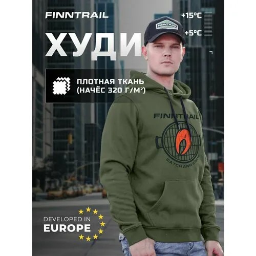 Худи Finntrail, размер XL, хаки