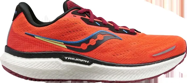 Кроссовки Saucony Triumph 19 Fire Mulberry, оранжевый