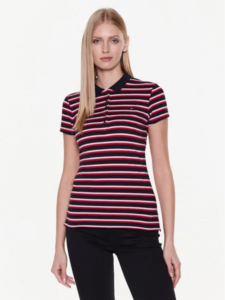 Рубашка-поло узкого кроя Tommy Hilfiger, синий