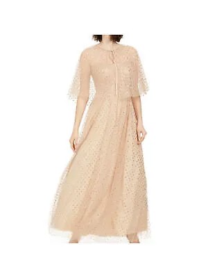 ELIZA J Женское золотое платье на тонких бретельках с вырезом в форме сердца Макси Вечернее платье 6