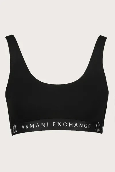 Бюстье с логотипом Armani Exchange, черный