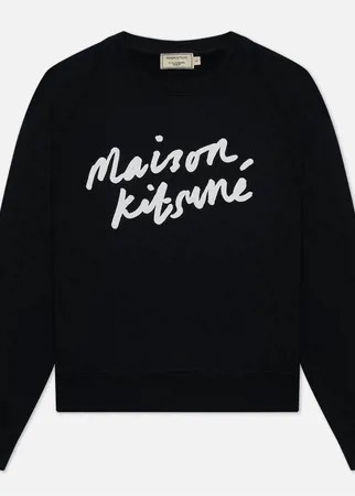 Женская толстовка Maison Kitsune Handwriting, цвет чёрный, размер L
