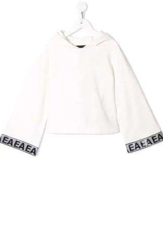 Emporio Armani Kids худи с широкими рукавами и пайетками