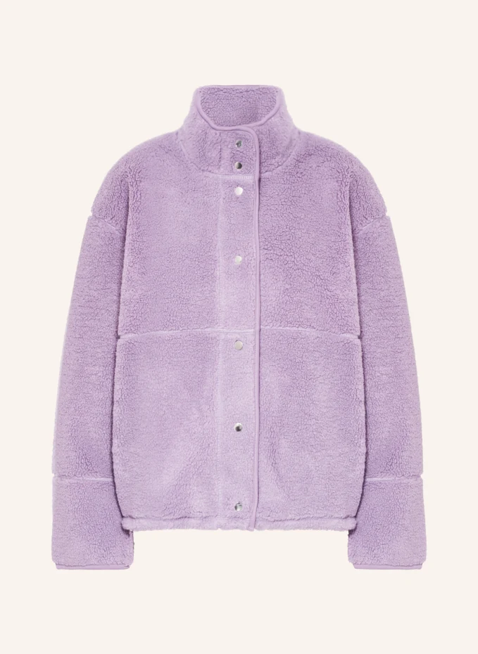 Тедди меховая куртка тамара Samsøe Samsøe, фиолетовый