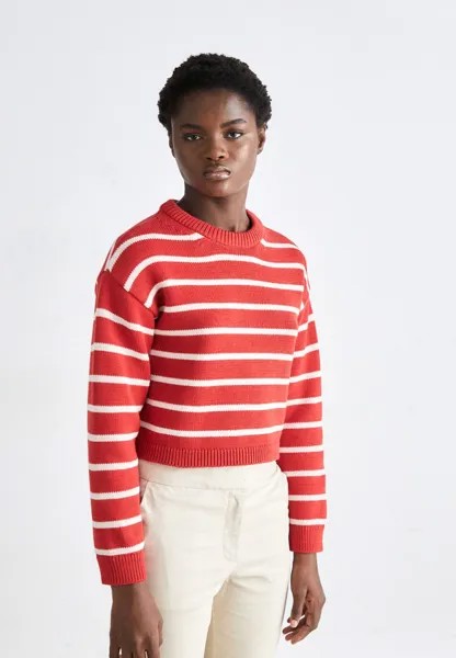 Джемпер STRIPED CNECK GANT, красный