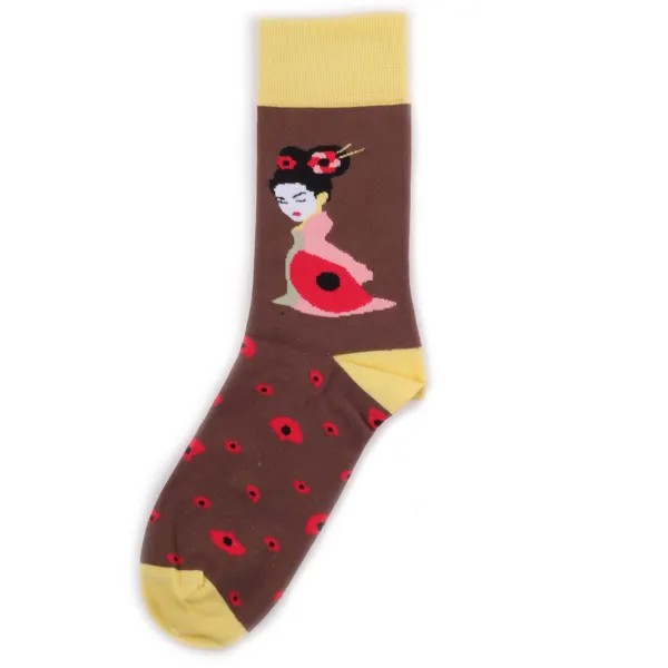 Носки унисекс Sammy icon BH_GeishaYellowBrown разноцветные 42-46