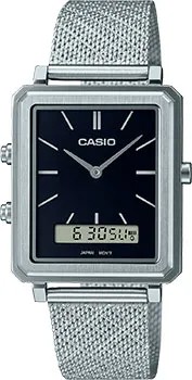 Японские наручные  мужские часы Casio MTP-B205M-1E. Коллекция Ana-Digi