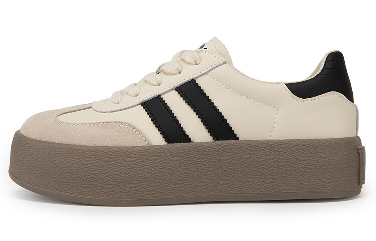 Кроссовки C°BANNER Skateboarding Shoes Women's Low-top, бежевый/черный