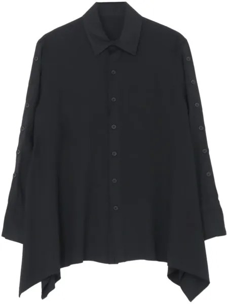 Рубашка асимметричного кроя Yohji Yamamoto, черный