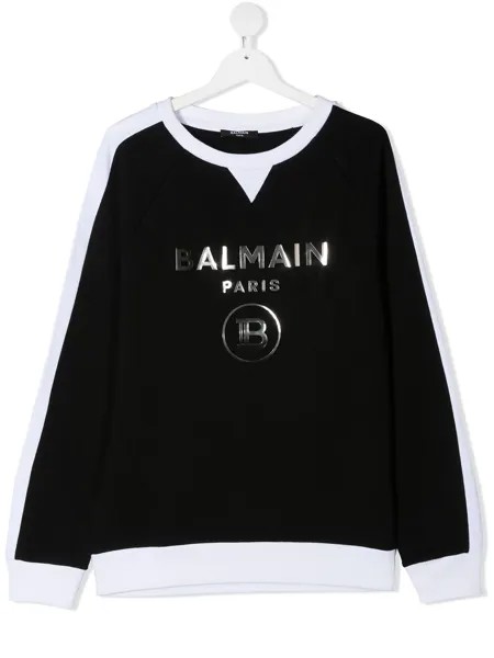 Balmain Kids толстовка с логотипом