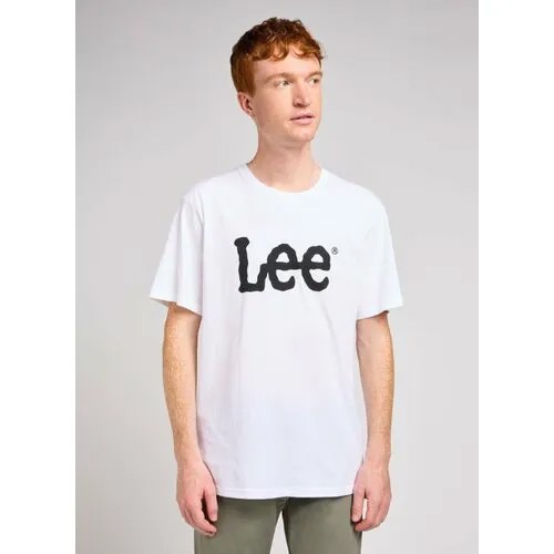 Футболка Lee, размер XL, черный, белый