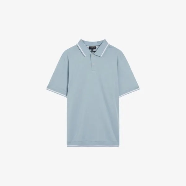 Рубашка-поло erwen из фактурного хлопка Ted Baker, синий