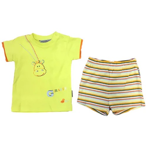 Футболка с шортами для малыша (Размер: 62), арт. 122149+372148, цвет Желтый