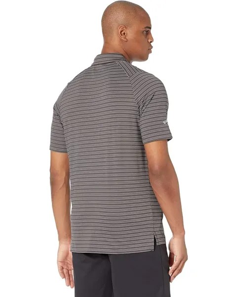 Поло Callaway Fine Line Ventilated Stripe Polo, цвет Asphalt