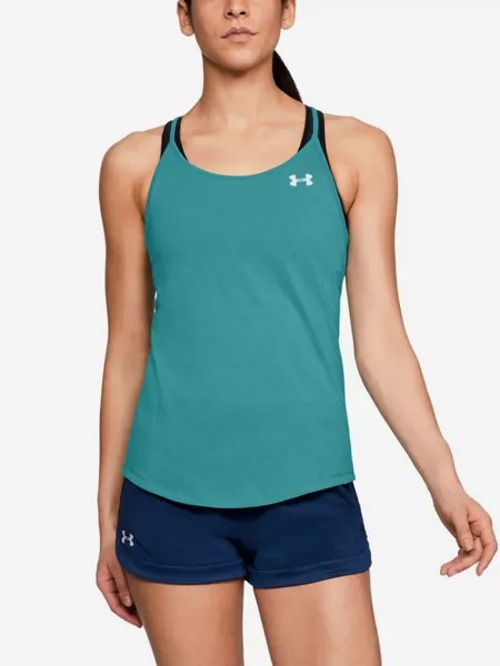 Майка женская Under Armour Threadborne Swyft Strappy, Зеленый