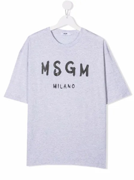 MSGM Kids футболка с логотипом