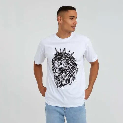 Футболка Kaftan Мужская коллекция, размер 50, белый