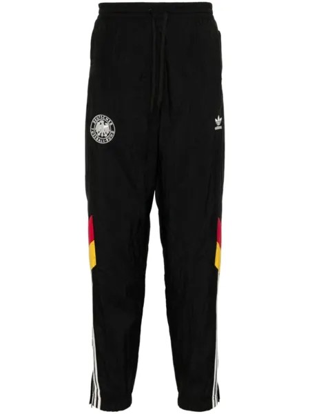 Adidas спортивные брюки Germany 3-Stripes с логотипом, черный
