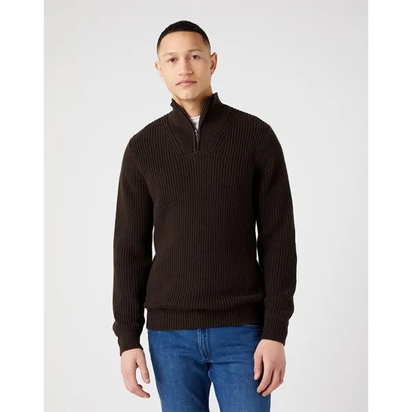 Свитер Wrangler W8D0PJH38 Half Zip, коричневый