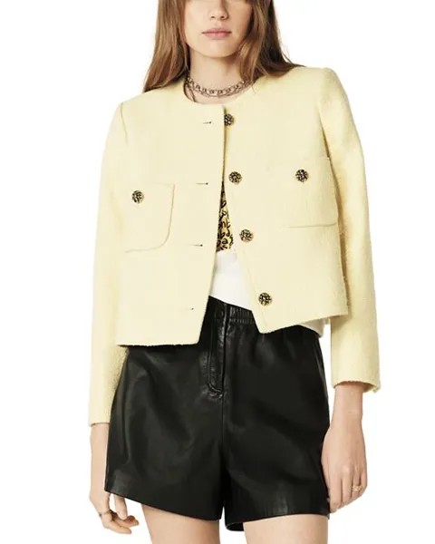 Укороченная куртка свободного кроя Meredith ba&sh, цвет Yellow