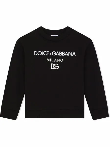 Dolce & Gabbana Kids толстовка с логотипом