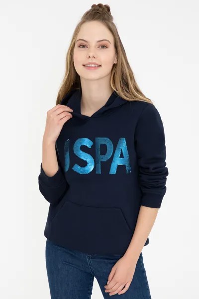 Худи женское U.S. POLO Assn. G082SZ0820GIZMO-SK021 синее XS
