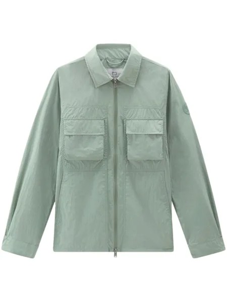 Woolrich куртка-рубашка Crinkle, зеленый
