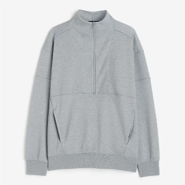 Свитшот H&M Drymove With A Zip, серый