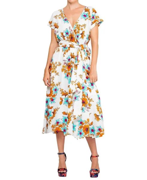 Женское платье миди Jasmine Meghan Los Angeles, цвет Begonia ivory