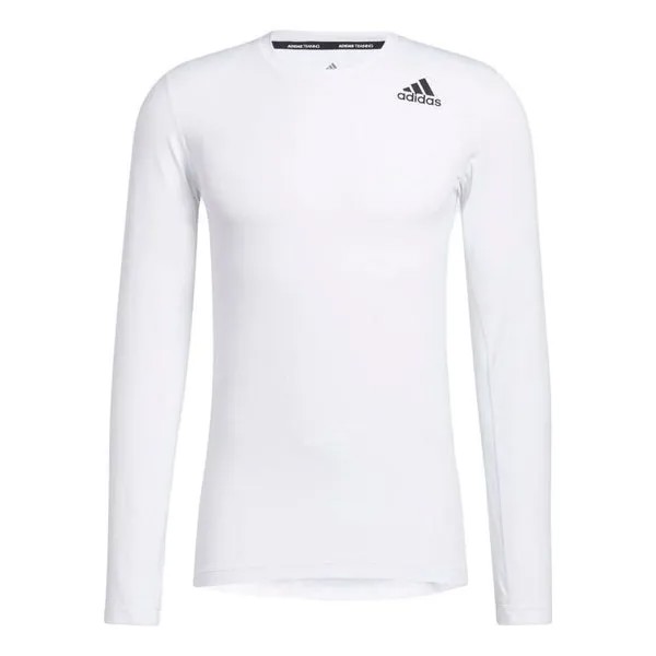 Футболка Tech Fitted Long Sleeve T Shirt Adidas, белый
