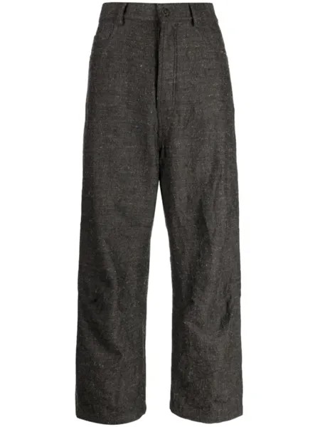 Forme D'Expression five-pockets baggy trousers, серый