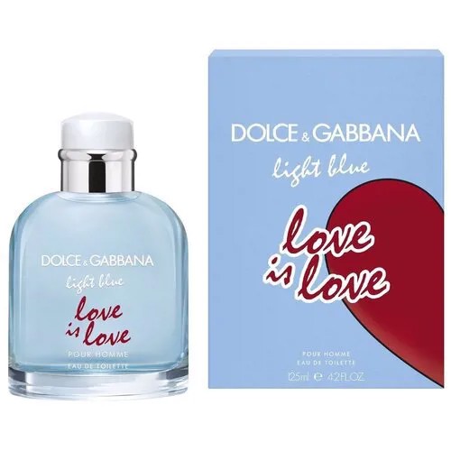 Туалетная вода мужская D&G Dolce & Gabbana LIGHT BLUE Pour Homme LOVE IS LOVE 125мл LIMITED EDITION