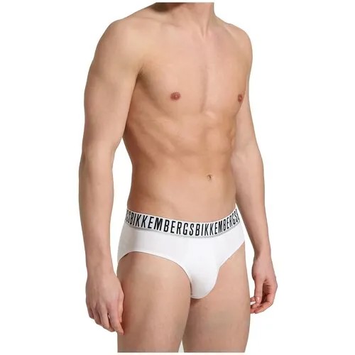 Трусы BIKKEMBERGS Essential - 3-Pack Men's Briefs, 3 шт., размер L, белый