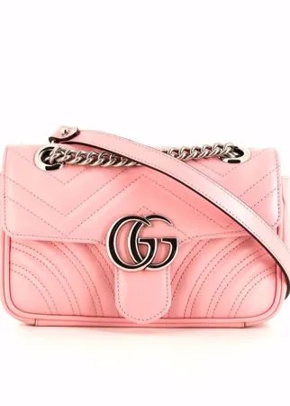 Gucci Pre-Owned мини-сумка на плечо GG Marmont 2020-го года