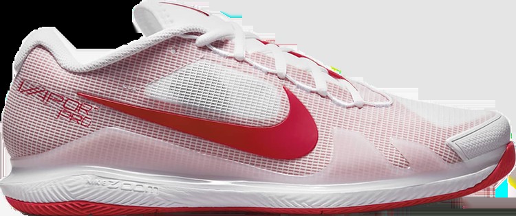 Кроссовки Nike NikeCourt Air Zoom Vapor Pro 'White University Red', розовый