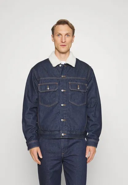 Джинсовая куртка DOCKERS TRUCKER, цвет индиго, каменная стирка, цвет medium indigo stonewash