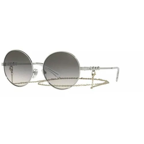 Солнцезащитные очки Vogue eyewear, круглые, оправа: металл, с защитой от УФ, градиентные, для женщин, серый