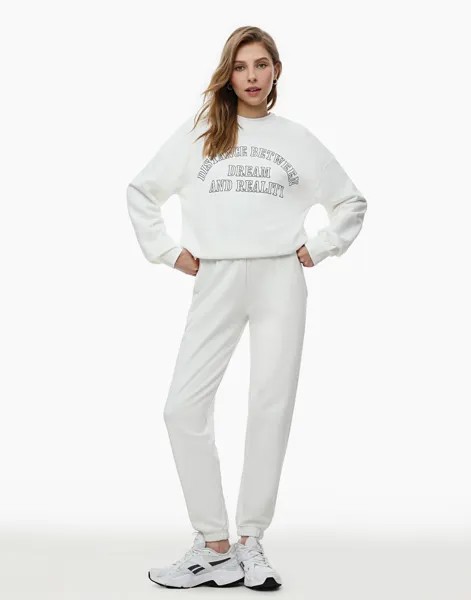 Спортивные брюки женские Gloria Jeans GAC021021 белые 2XS/158