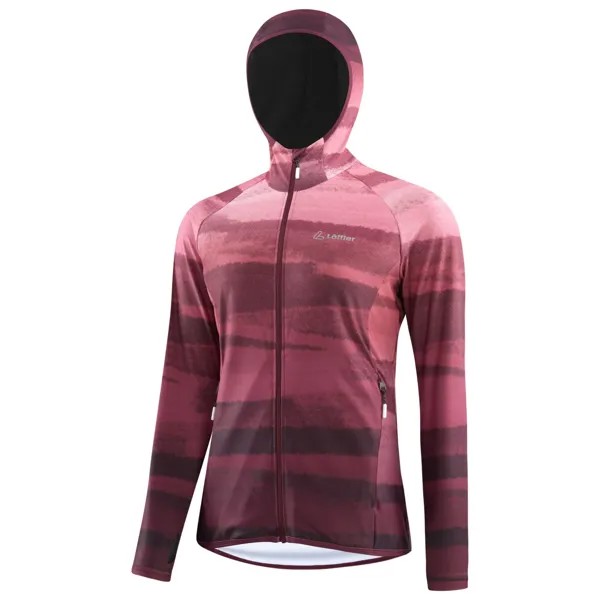 Флисовая жилетка Löffler Women's Hoody Lumina Race Elastic Warm, фиолетовый