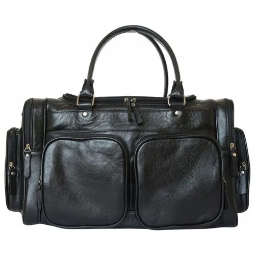 Кожаная дорожная сумка Carlo Gattini Bufaloro black (арт. 4012-01)