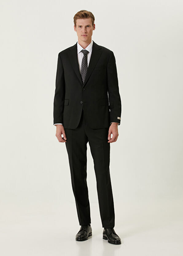 Шерстяной костюм Drop 4 Beymen Collection, черный