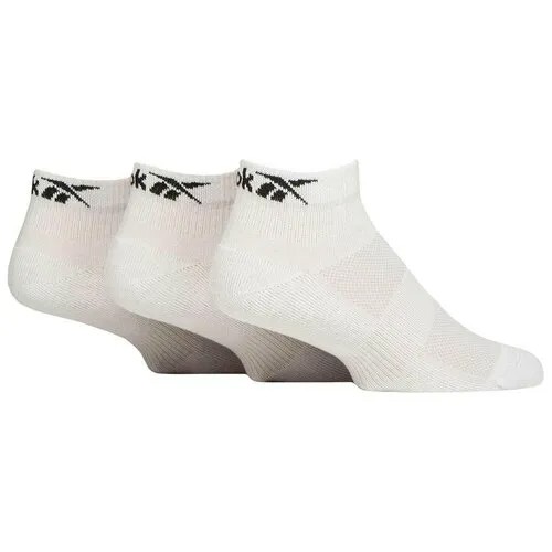 Носки Reebok, комплект, 3 пары, размер 37/39 EU, белый