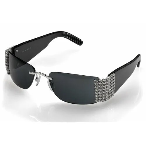 Солнцезащитные очки SWAROVSKI, для женщин, черный