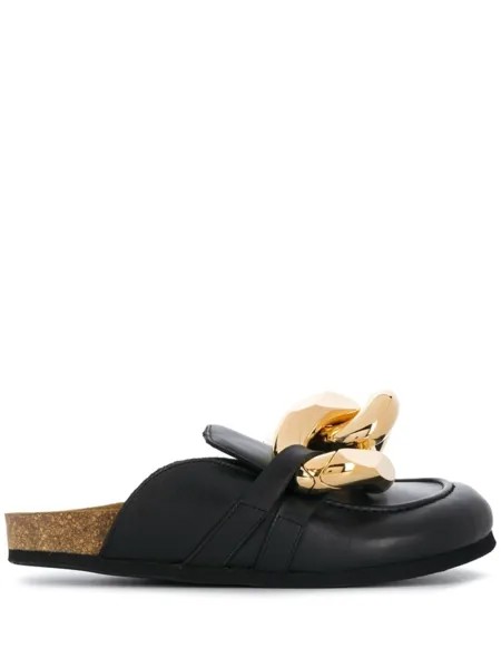 JW Anderson мюли Chain, черный