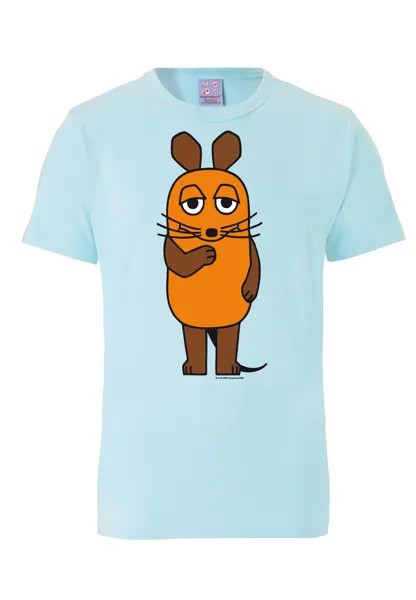 Футболка Logoshirt s Die Sendung mit der Maus, светло-синий