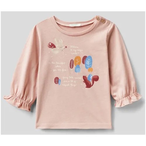 Лонгслив United Colors of Benetton для новорожденных 22A_3ATNA101P_05R_62